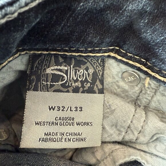 Silver Jeans Tuesday Bootcut Dark Wash Mid Rise Stretch Womens 32x31 - Picture 7 of 8